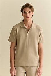 Cotton Jacquard Polo