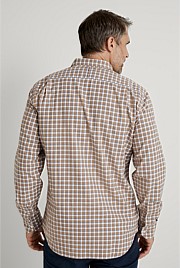 Regular Brushed Cotton Gingham Shirt