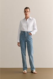 High Rise Straight Leg Jean