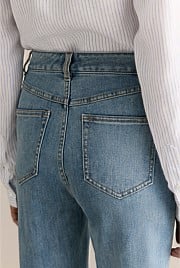 High Rise Straight Leg Jean