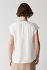 Modal Twill Gather Detail Blouse