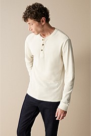 Australian Cotton Waffle Henley