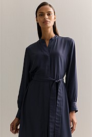 Mini Twill Shirt Dress