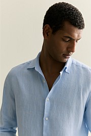 Tailored Fit Delave Linen Long Sleeved Shirt