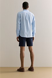 Regular Fit Delave Linen Long Sleeve Shirt