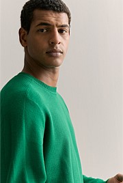 Australian Cotton Textured Knit Crew