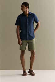 Regular Fit Linen Short Sleeve Shirt