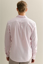 Regular Fit Stripe Monogram Oxford Shirt