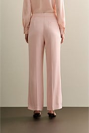 Pintuck Detail Wide Leg Pant