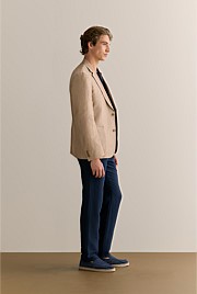 Regular Fit Irish Linen Herringbone Blazer