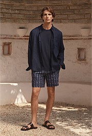 Linen Cotton Relaxed Crew T-shirt