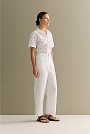 Linen Stretch Waist Pant