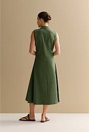 Cotton Pique Sleeveless Polo Dress