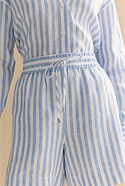 Linen Bengal Stripe Pull On Short