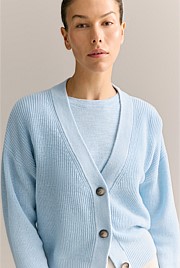 Linen Cotton Relaxed Cardigan