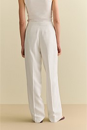 Textured Straight Leg Pant